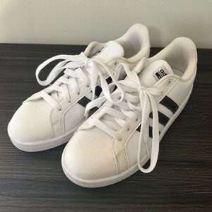 Adidas Classic White and Black Sneakers